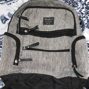 Eddie Bauer Gray and Black Contemporary Backpack